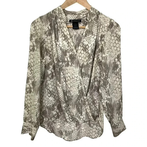 INC  International Concepts Animal Print Blouse - Picture 1 of 7
